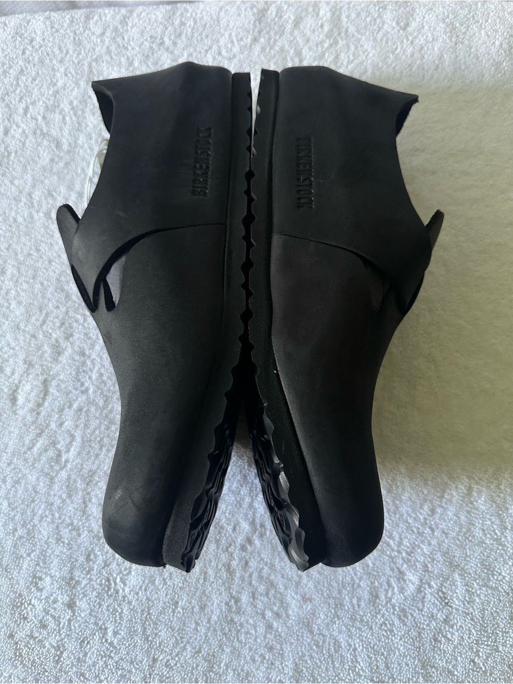 Birkenstock London BS Black Oiled Leather Clogs EU 39 US 8 Regular New Box - Picture 5 of 9